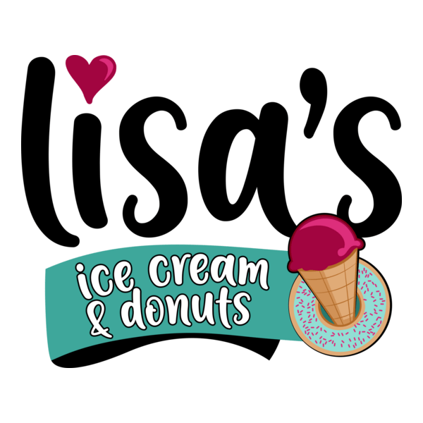 Lisa's Ice Cream & Donuts Logo PNG Vector