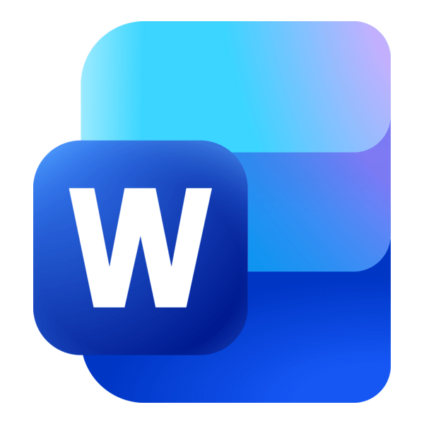 Microsoft Word 2025 Logo PNG Vector