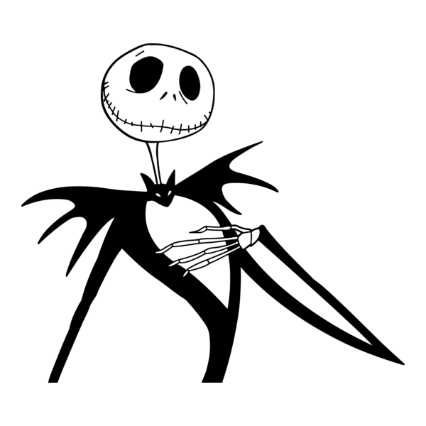 Nightmare Before Christmas - Jack Skellington Logo PNG Vector