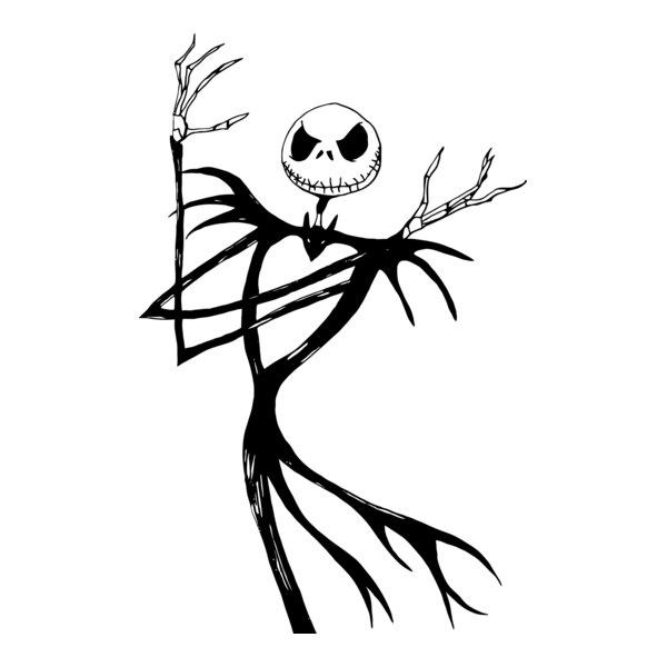 Nightmare Before Christmas - Jack Skellington Logo PNG Vector