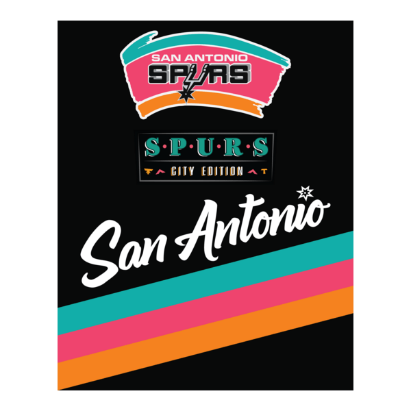 San Antonio Spurs City Logo PNG Vector