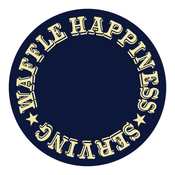 WAFFLE HAPPINESS SERVING Logo PNG Vector