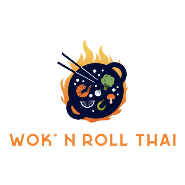 Wok’ n Roll Thai Logo PNG Vector