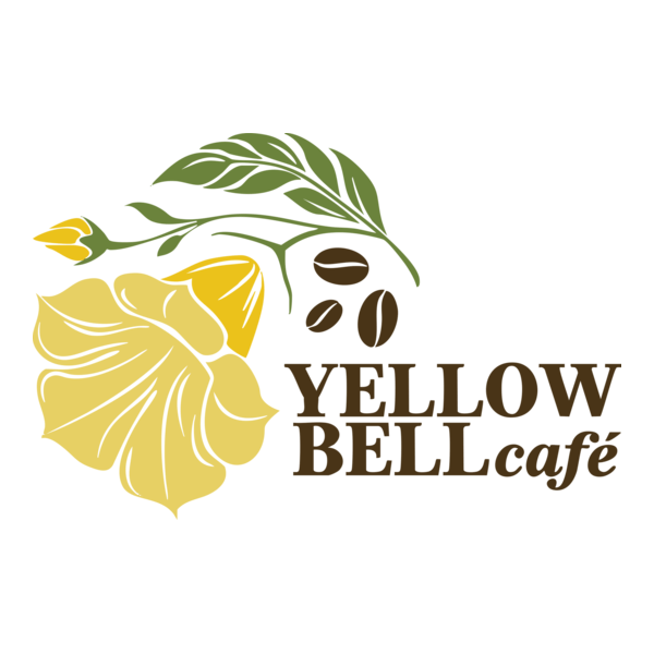 Yellow Bell Café Logo PNG Vector