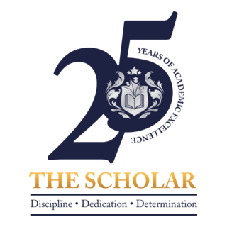 25 Years The Scholar Logo PNG Vector