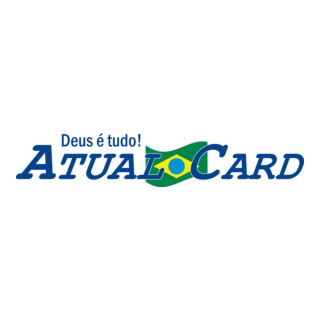 Atual Card Azul Logo PNG Vector