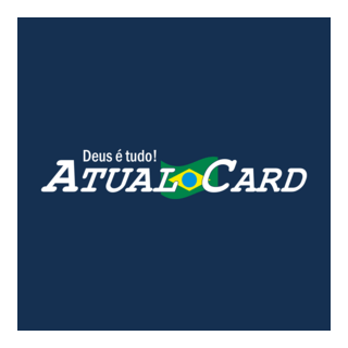 Atual Card Branca Logo PNG Vector