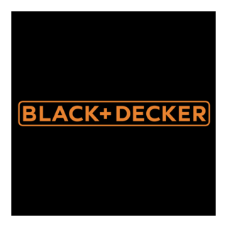Black & Decker horizontal black background Logo PNG Vector