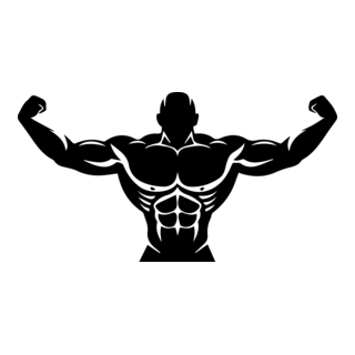 Body Builder Logo PNG Vector