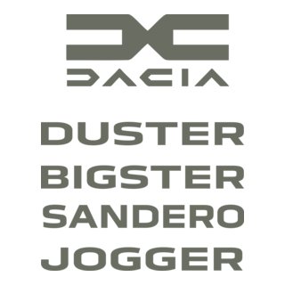 Dacia model names Logo PNG Vector