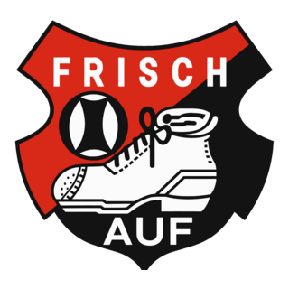 Fussball Mannschaft Frisch Auf Logo PNG Vector