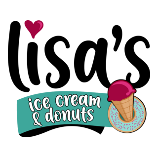 Lisa's Ice Cream & Donuts Logo PNG Vector