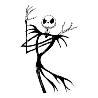 Nightmare Before Christmas - Jack Skellington Logo PNG Vector