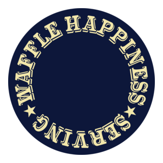 WAFFLE HAPPINESS SERVING Logo PNG Vector