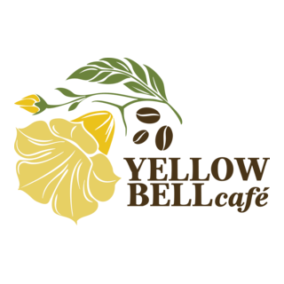 Yellow Bell Café Logo PNG Vector