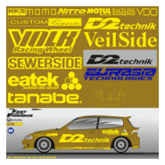 Arte decal honda civic hector fast and furious Logo PNG Vector