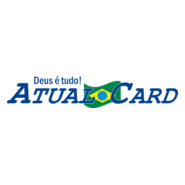 Atual Card Azul Logo PNG Vector