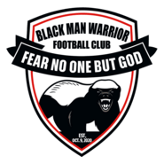 Black Man Warrior FC Logo PNG Vector