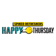 Happy Thursday Spiked Refreshers Logo PNG Vector
