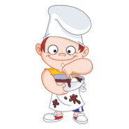 Kid cooking Logo PNG Vector