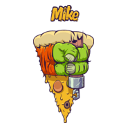 Las Tortugas Ninja Michelangelo Logo PNG Vector