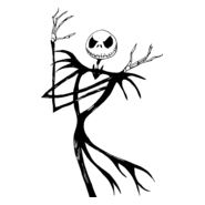 Nightmare Before Christmas - Jack Skellington Logo PNG Vector