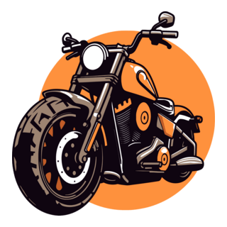 Harley Davidson Cruiser Bike Logo PNG Vector