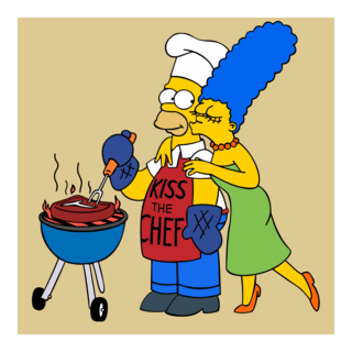Homero y Marge Logo PNG Vector