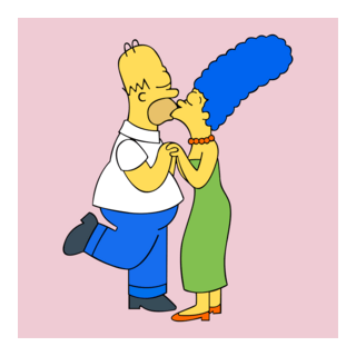 Homero y Marge Logo PNG Vector