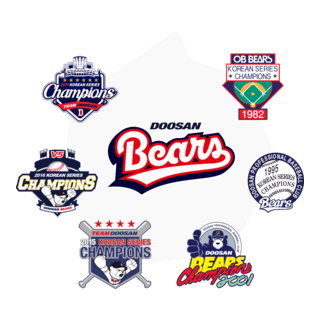 OB&Doosan Bears KS Champions Emblem Collection Logo PNG Vector