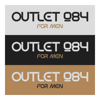 Outlet 084 For Men Logo PNG Vector