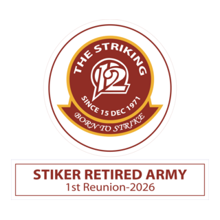 Striker Retired Army Logo PNG Vector
