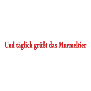 Und täglich grüßt das Murmeltier Logo PNG Vector