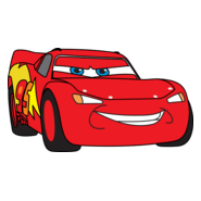 Disney's Cars: Lightning McQueen Logo PNG Vector