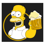 Homer Beer Logo PNG Vector