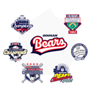 OB&Doosan Bears KS Champions Emblem Collection Logo PNG Vector