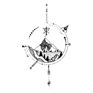 The Hobbit - The Lonely Mountain Logo PNG Vector