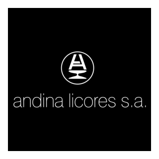 Andina Licores vertical fondo negro Logo PNG Vector