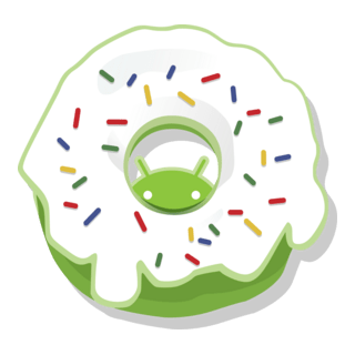 Android 1.6 (Donut) Logo PNG Vector