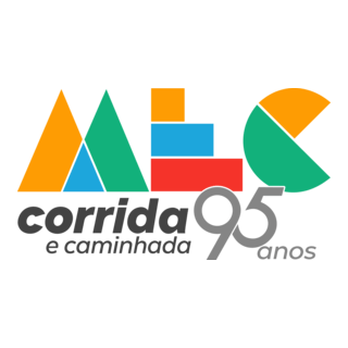 corrida e caminhada mec 95 anos Logo PNG Vector