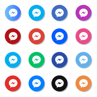 Facebook Messenger App Icons Pack Logo PNG Vector
