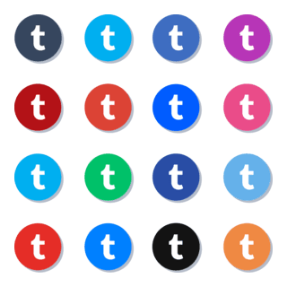 Tumblr App Icons Pack Logo PNG Vector