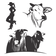 COWGIRL - BOI - NELORE - OX Logo PNG Vector