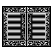Gate double door design Logo PNG Vector
