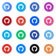 GitHub App Icons Pack Logo PNG Vector