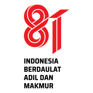81 tahun Indonesia Berdaulat Adil dan Makmur Logo PNG Vector