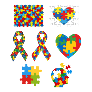 Austimo - Símbolos, Quebra-Cabeças, Emblemas, Logo PNG Vector