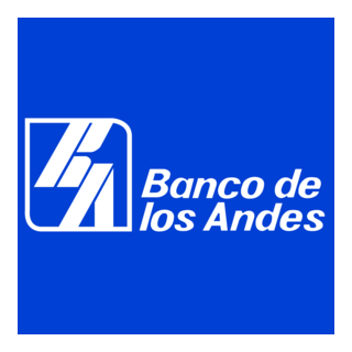 Banco de los Andes nuevo fondo azul Logo PNG Vector
