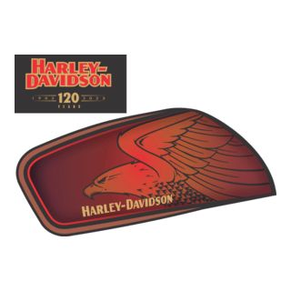 Harley 120 anos + Águia Logo PNG Vector