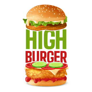High Burger Logo PNG Vector